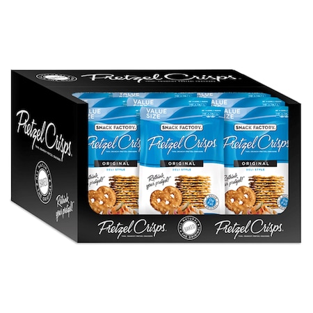 Snack Factory Pretzel Crisps Original 14 oz., PK12 110140